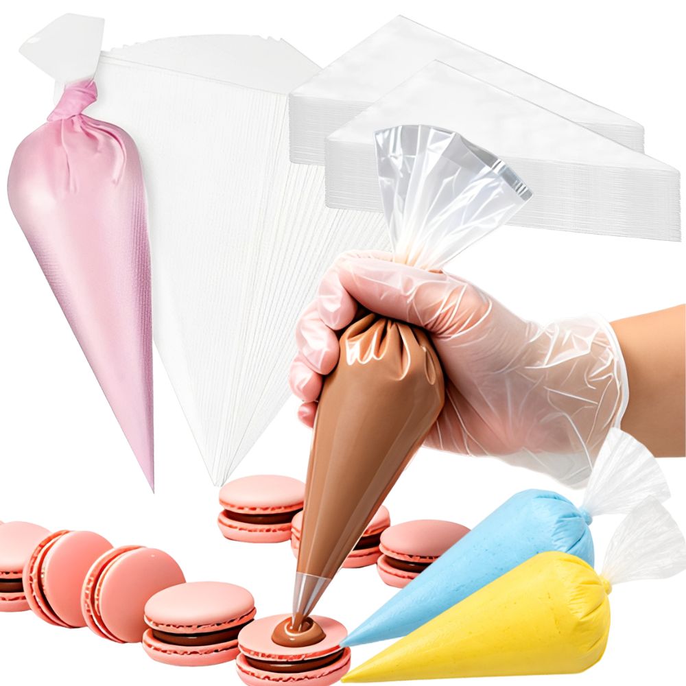 Piping Bag Disposable - 50 шт. прозрачных одноразовых кондитерских мешков