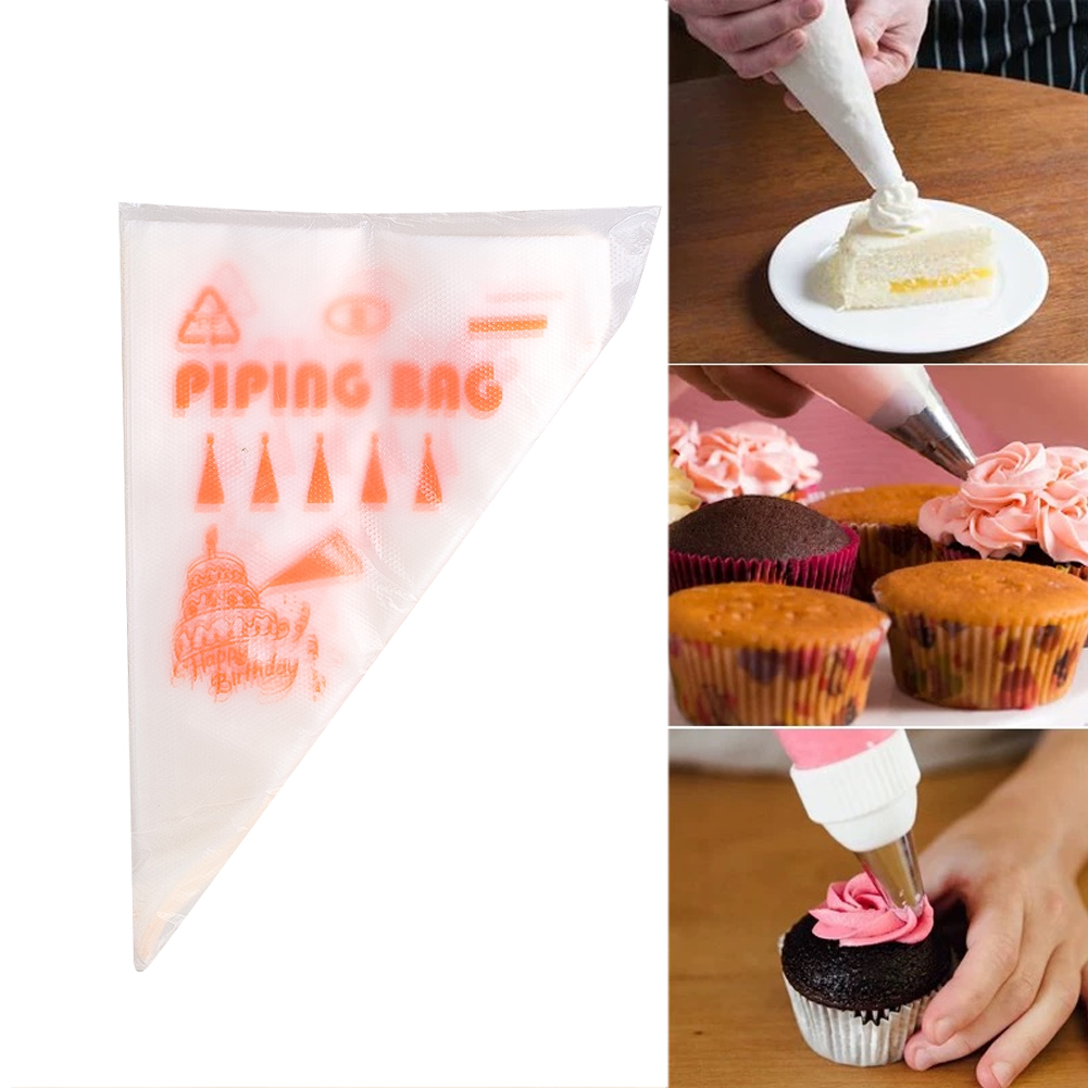 Piping Bag Disposable - 100 шт. плотных одноразовых кондитерских мешков