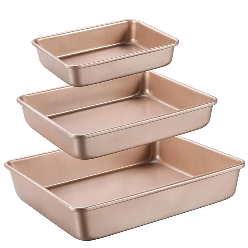 Springform Pan Set - Утолщенный золотой противень из углеродистой стали,