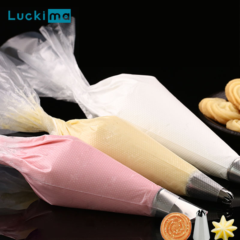 Piping Bag Disposable - 100 шт. утолщенный одноразовый мешок для