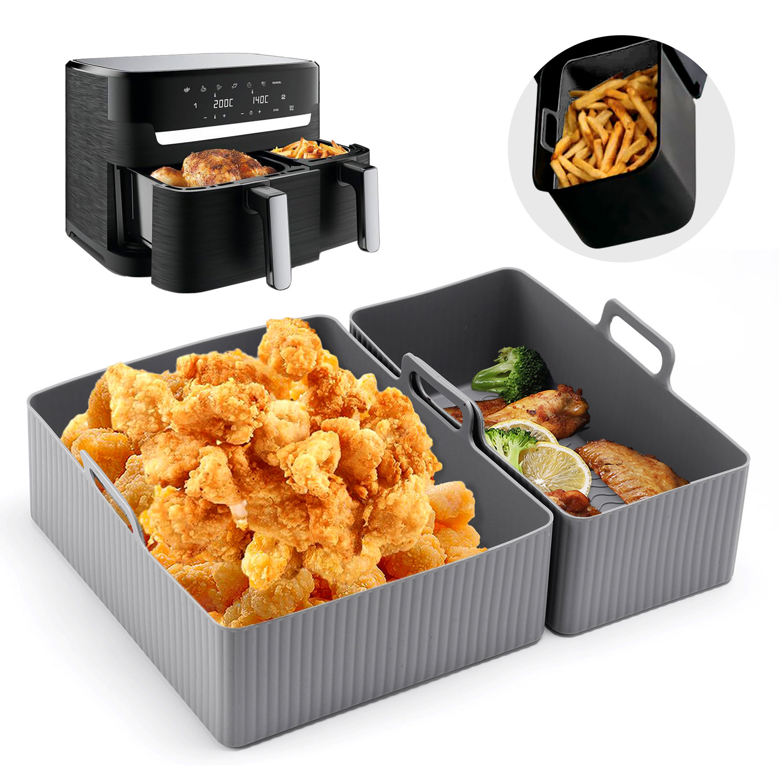 Kitchen Baking Tray Set - Набор из 2 шт., силиконовый коврик