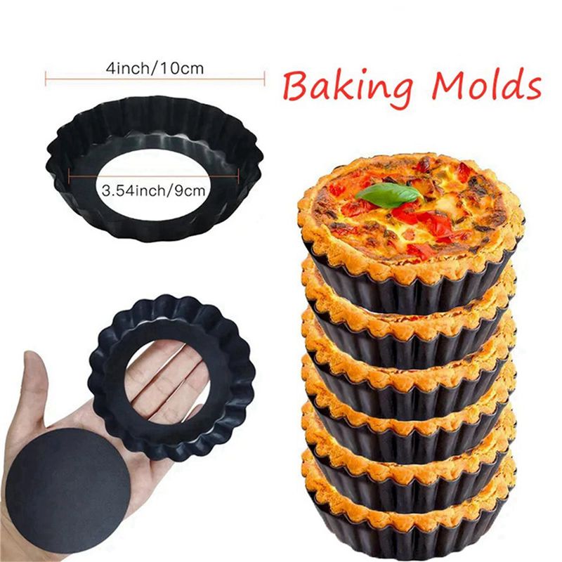 Набор из 8 мини-форм для пирог – обзор и цена Tart Pan Loose