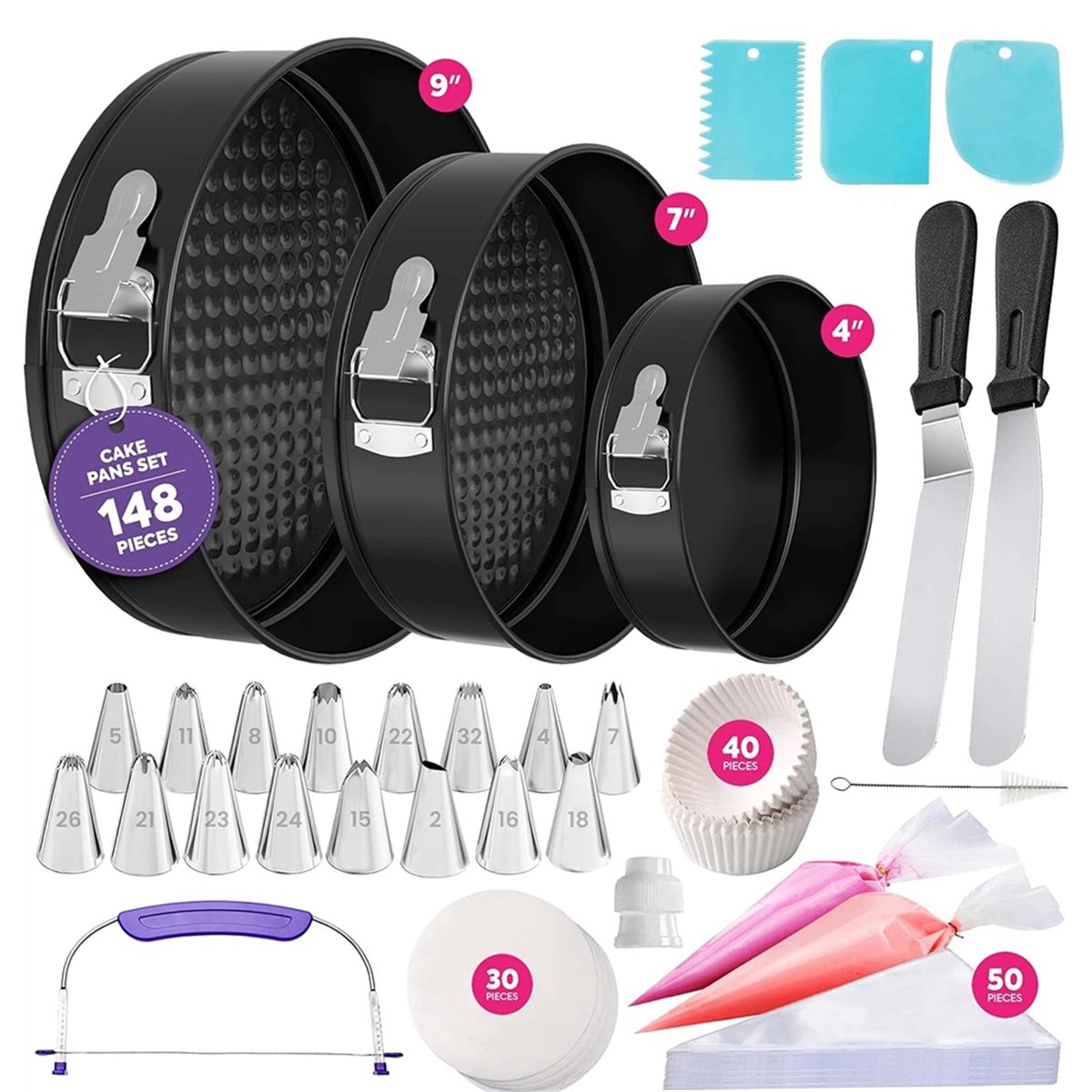 Набор для выпечки M10K из 148  – обзор и цена Springform Pan Set