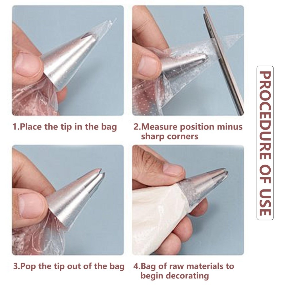 100 шт. сверхпрочных одноразов – обзор и цена Piping Bag Disposable